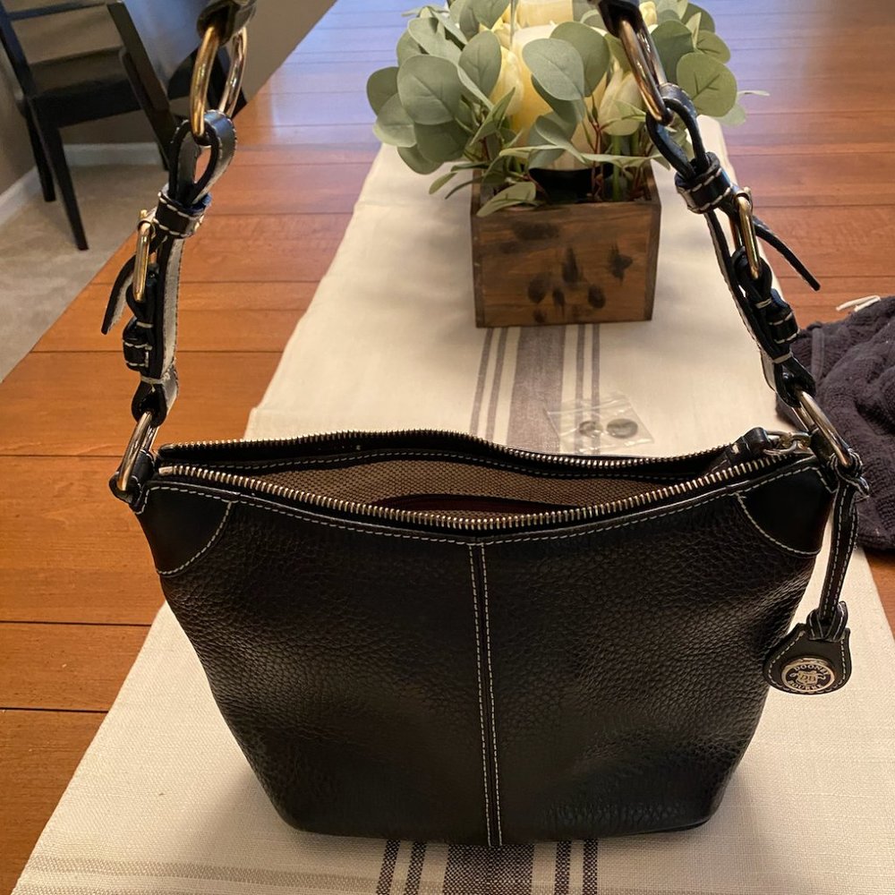 Black Leather Dooney & Bourke Bag